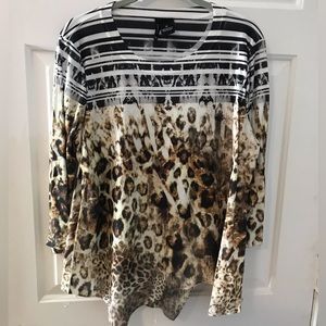 New Directions Animal Print Women’s Blouse